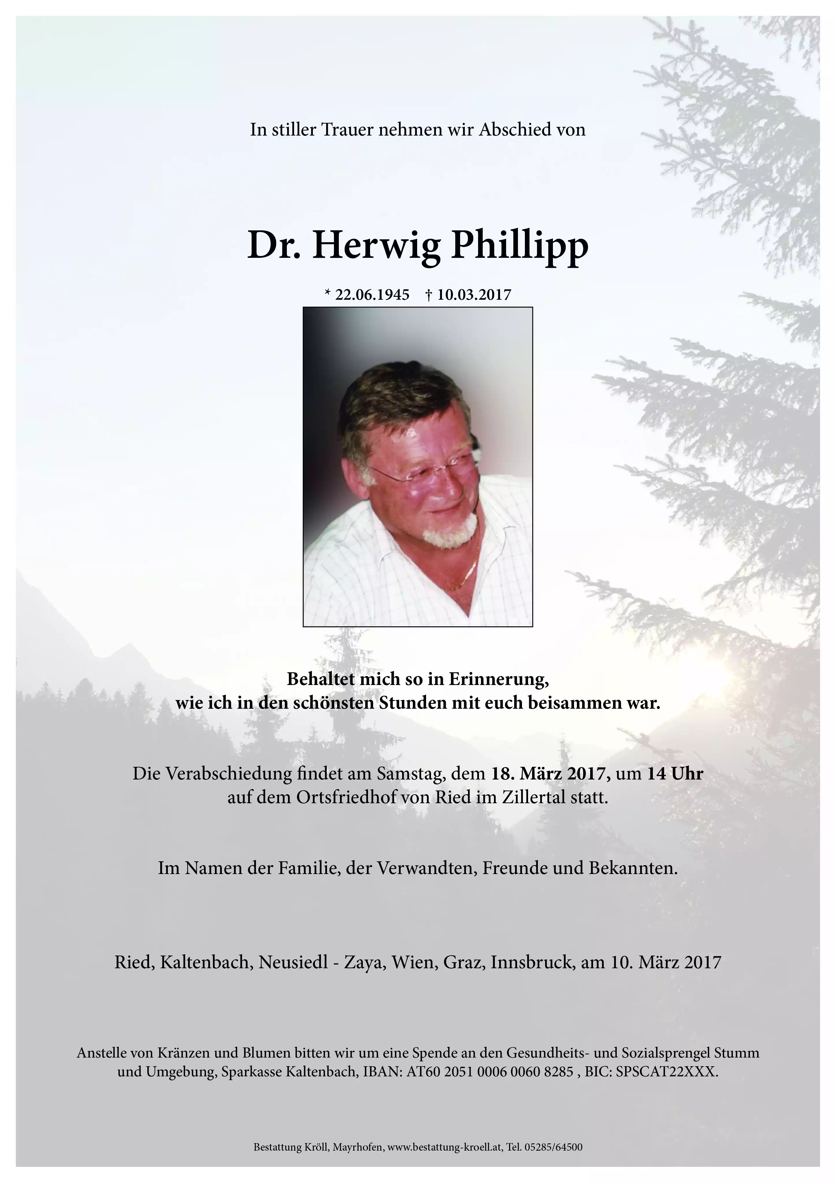 Parte von Dr. Herwig Phillipp